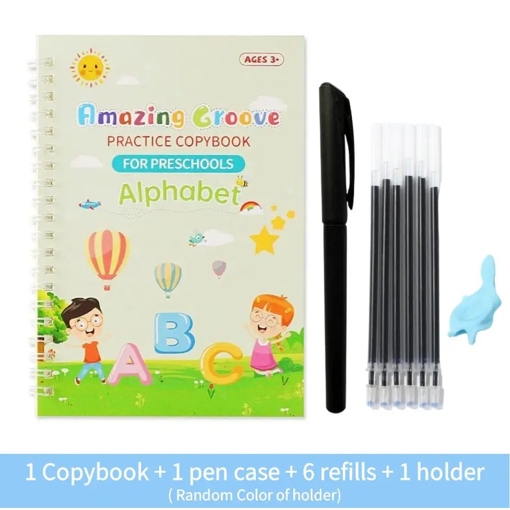 Reusable English Writing Practice Book for Kids