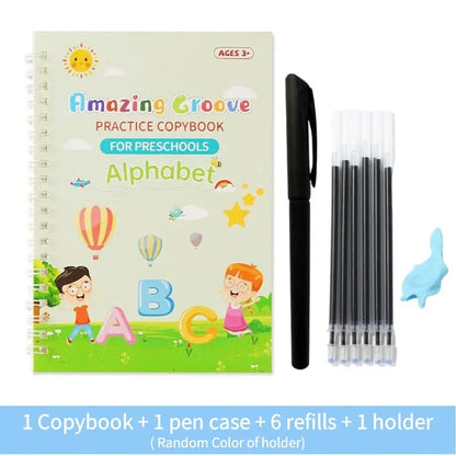 Reusable English Writing Practice Book for Kids