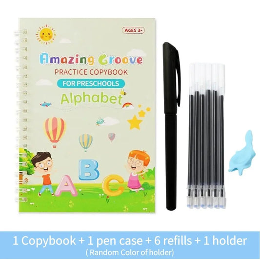Reusable English Writing Practice Book for Kids