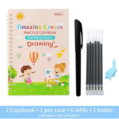Reusable English Writing Practice Book for Kids